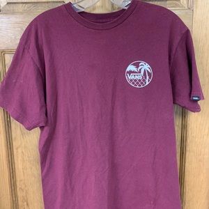 Maroon Vans T-shirt